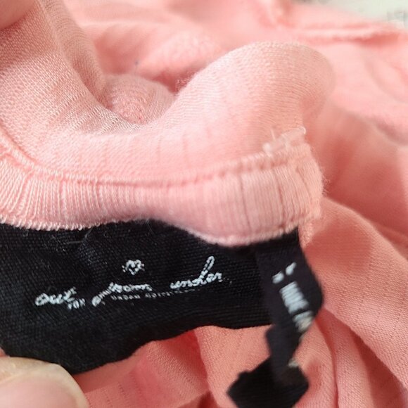 UO Out from Under Peach Ribbed Thermal Top - Picture 5 of 5